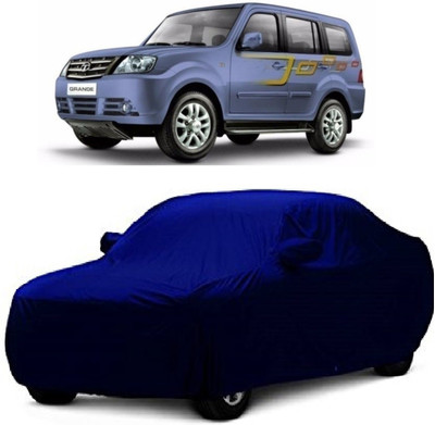 MoTRoX Car Cover For Tata Sumo Grande (With Mirror Pockets)(Blue)