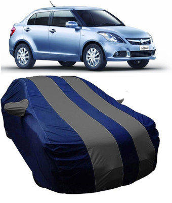 MoTRoX Car Cover For Maruti Suzuki Swift Dzire (With Mirror Pockets)(Blue, Grey)