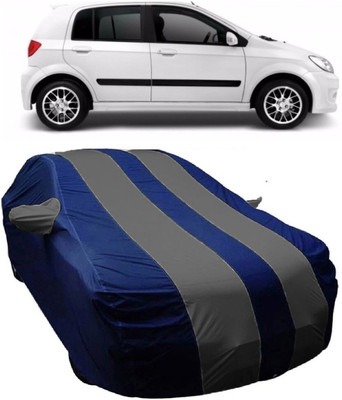MoTRoX Car Cover For Hyundai Getz (With Mirror Pockets)(Blue, Grey)