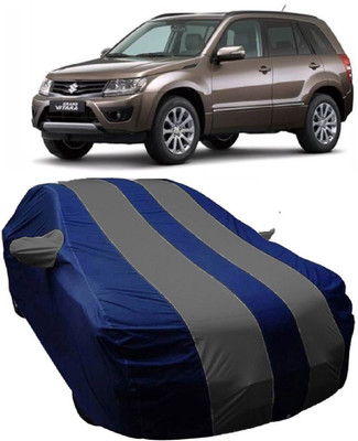 MoTRoX Car Cover For Maruti Suzuki Grand Vitara (With Mirror Pockets)(Blue, Grey)