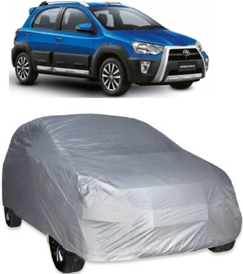 MoTRoX Car Cover For Toyota Etios Cross (Without Mirror Pockets)(Silver)