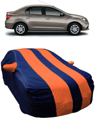 MoTRoX Car Cover For Renault Logan (With Mirror Pockets)(Blue, Orange)