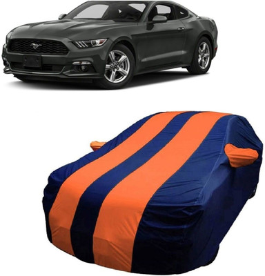 MoTRoX Car Cover For Ford Mustang (With Mirror Pockets)(Blue, Orange)