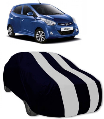 MoTRoX Car Cover For Hyundai Eon (Without Mirror Pockets)(Red, White)