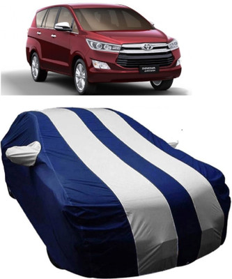 MoTRoX Car Cover For Toyota Innova Crysta (With Mirror Pockets)(Blue, White)