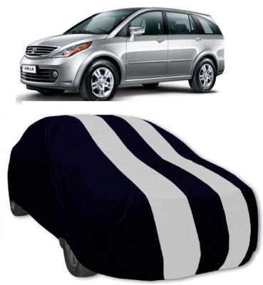 MoTRoX Car Cover For Tata Aria (Without Mirror Pockets)(Red, White)