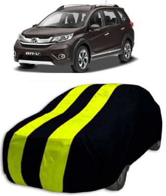 MoTRoX Car Cover For Honda BR-V (Without Mirror Pockets)(Red, Yellow)