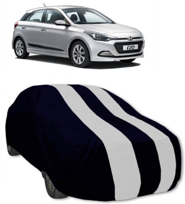 MoTRoX Car Cover For Hyundai Elite i20 (Without Mirror Pockets)(Red, White)