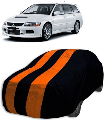 MoTRoX Car Cover For Mitsubishi Lancer Evolution (Without Mirror Pockets)(Orange, Blue)