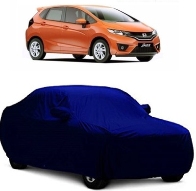 MoTRoX Car Cover For Honda Jazz (With Mirror Pockets)(Blue)