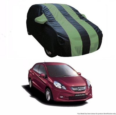 High Quality Car Cover For Honda Amaze (With Mirror Pockets)(Green, Blue)