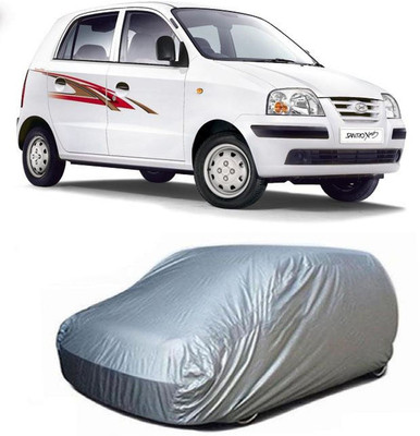 FUNKYDEALZ Car Cover For Hyundai Santro Xing (Without Mirror Pockets)(Silver)