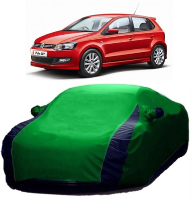 MoTRoX Car Cover For Volkswagen Polo GT (With Mirror Pockets)(Blue, Green)