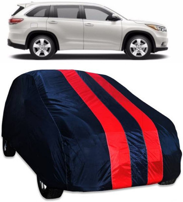 MoTRoX Car Cover For Toyota Highlander (Without Mirror Pockets)(Red, Blue)