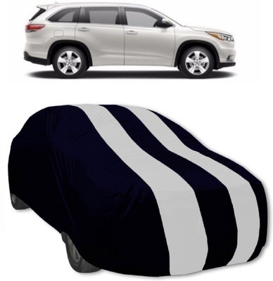 MoTRoX Car Cover For Toyota Highlander (Without Mirror Pockets)(Red, White)