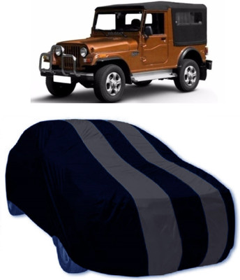 MoTRoX Car Cover For Mahindra Jeep (Without Mirror Pockets)(Multicolor)