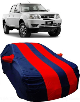 MoTRoX Car Cover For Tata Xenon (With Mirror Pockets)(Blue, Red)