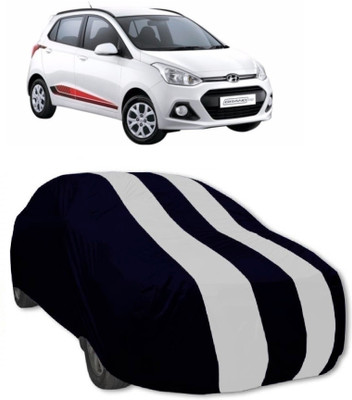 MoTRoX Car Cover For Hyundai Grand i10 (Without Mirror Pockets)(Red, White)
