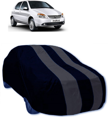 MoTRoX Car Cover For Tata Indica V2 (Without Mirror Pockets)(Grey, Blue)