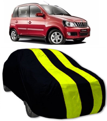 MoTRoX Car Cover For Mahindra Quanto (Without Mirror Pockets)(Red, Yellow)