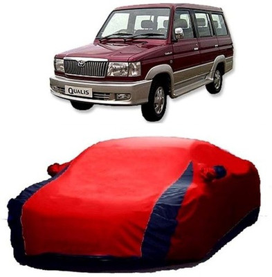 AASDEE Car Cover For Toyota Qualis (With Mirror Pockets)(Red)