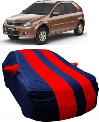 MoTRoX Car Cover For Mahindra Verito Vibe (With Mirror Pockets)(Blue, Red)
