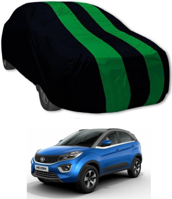 MoTRoX Car Cover For Tata Nexon (Without Mirror Pockets)(Green, Blue)