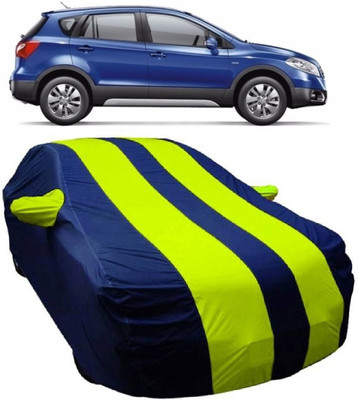 MoTRoX Car Cover For Maruti Suzuki S-Cross (With Mirror Pockets)(Blue, Green)