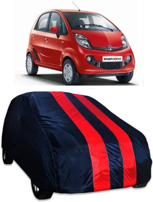 MoTRoX Car Cover For Tata Nano Genx (Without Mirror Pockets)(Red, Blue)
