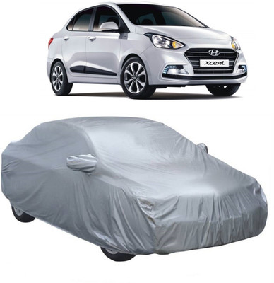 MoTRoX Car Cover For Hyundai Xcent (With Mirror Pockets)(Silver)