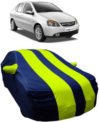 MoTRoX Car Cover For Tata Indigo eCS (With Mirror Pockets)(Blue, Green)