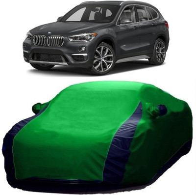 MoTRoX Car Cover For BMW X1 (With Mirror Pockets)(Blue, Green)