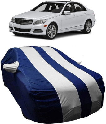 MoTRoX Car Cover For Mercedes Benz C220 (With Mirror Pockets)(Blue, White)