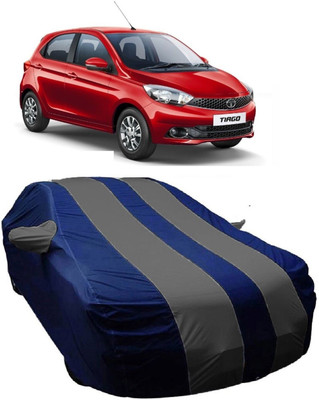MoTRoX Car Cover For Tata Tiago (With Mirror Pockets)(Blue, Grey)