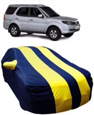 MoTRoX Car Cover For Tata Safari Storme (With Mirror Pockets)(Blue, Yellow)