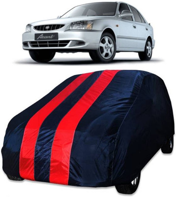 MoTRoX Car Cover For Hyundai Accent Viva (Without Mirror Pockets)(Red, Blue)