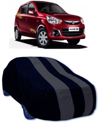 MoTRoX Car Cover For Maruti Suzuki Alto K10 (Without Mirror Pockets)(Grey, Blue)