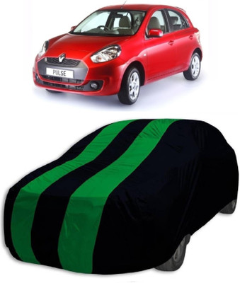 MoTRoX Car Cover For Renault Pulse (With Mirror Pockets)(Blue, Green)