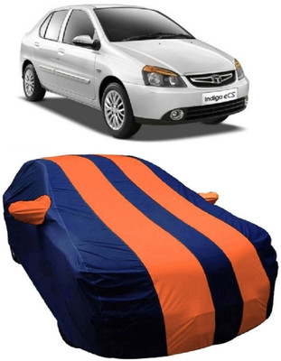 MoTRoX Car Cover For Tata Indigo eCS (With Mirror Pockets)(Blue, Orange)