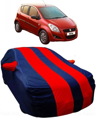 MoTRoX Car Cover For Maruti Suzuki Ritz (With Mirror Pockets)(Blue, Red)
