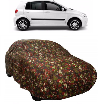MoTRoX Car Cover For Hyundai Getz (With Mirror Pockets)(Multicolor)
