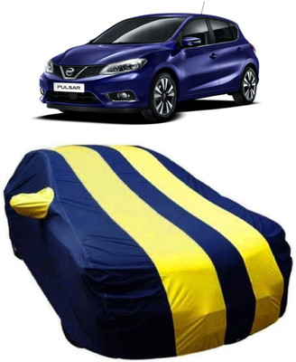 MoTRoX Car Cover For Nissan Pulsar (With Mirror Pockets)(Blue, Yellow)