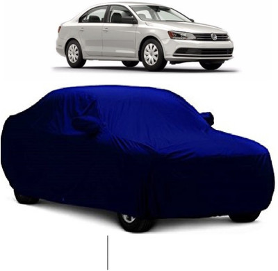 MoTRoX Car Cover For Volkswagen Jetta (With Mirror Pockets)(Blue)