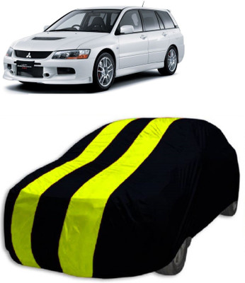 MoTRoX Car Cover For Mitsubishi Lancer Evolution (Without Mirror Pockets)(Red, Yellow)