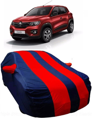 MoTRoX Car Cover For Renault Kwid (With Mirror Pockets)(Blue, Red)