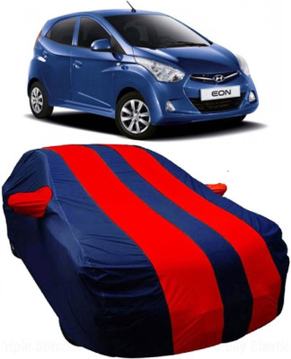 MoTRoX Car Cover For Hyundai Eon (With Mirror Pockets)(Blue, Red)