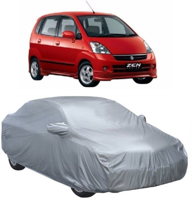 MoTRoX Car Cover For Maruti Suzuki Zen Estilo (With Mirror Pockets)(Silver)