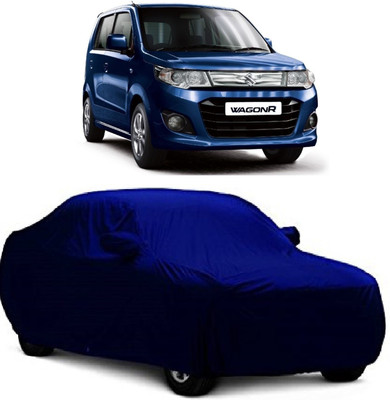 MoTRoX Car Cover For Maruti Suzuki WagonR (With Mirror Pockets)(Blue)
