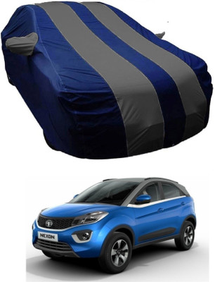 MoTRoX Car Cover For Tata Nexon (With Mirror Pockets)(Blue, Grey)