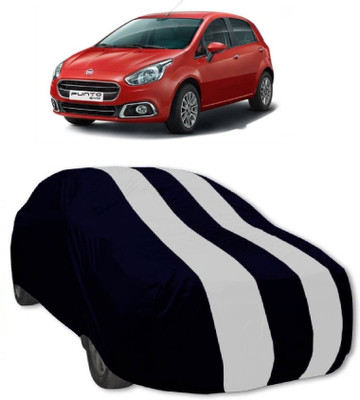 MoTRoX Car Cover For Fiat Punto Evo (Without Mirror Pockets)(Red, White)